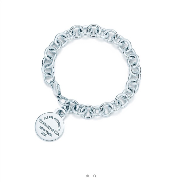 Tiffany & Co. Jewelry - Tiffany & Co Round Tag Sterling Bracelet